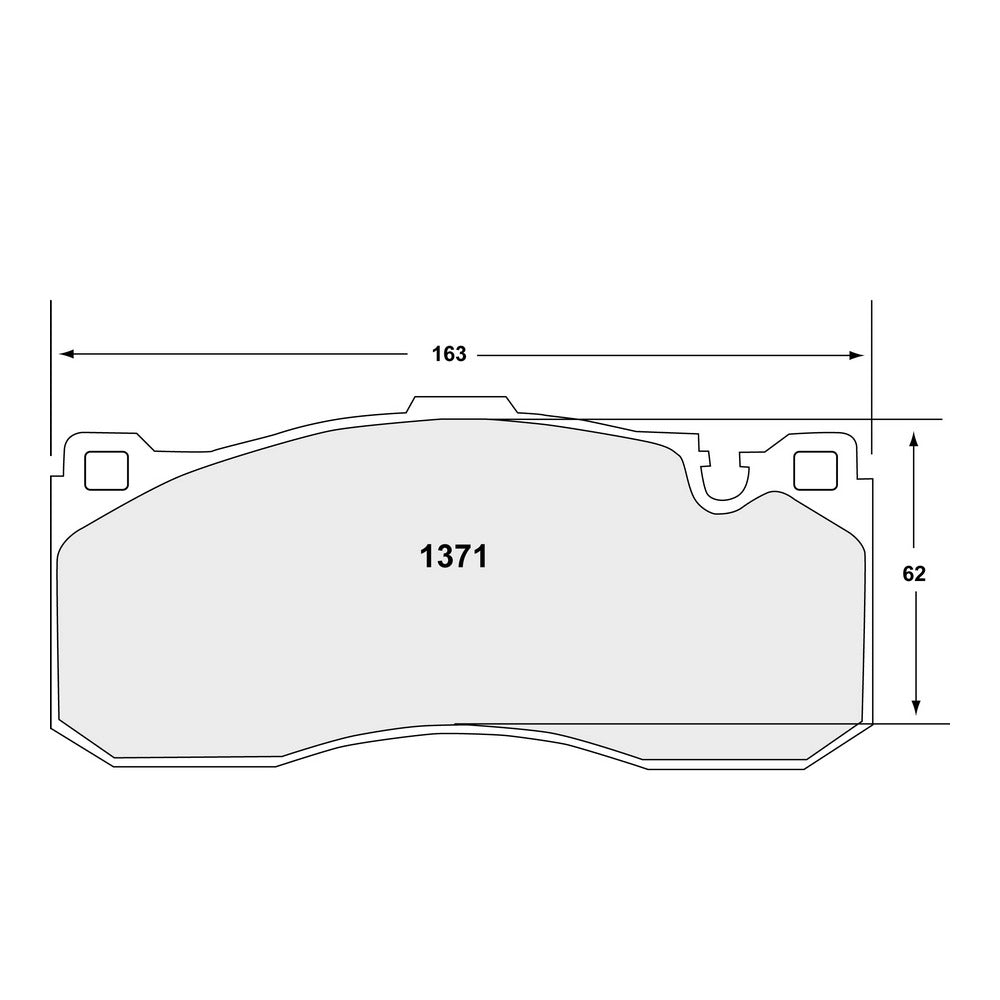 PFC 1371.08.16.44 FRONT BRAKE PADS RACE 08 CMPD 16 MM FOR BMW 135I (E82) 2007-2013