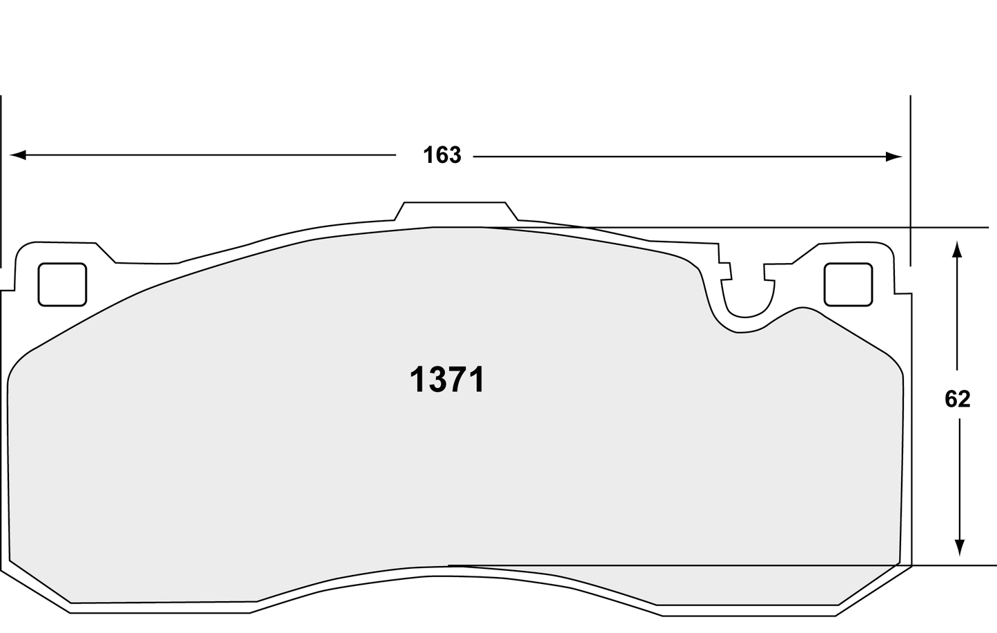 PFC 1371.10 FRONT BRAKE PADS RACE 10 CMPDMM BMW 135I 2007-13 E82