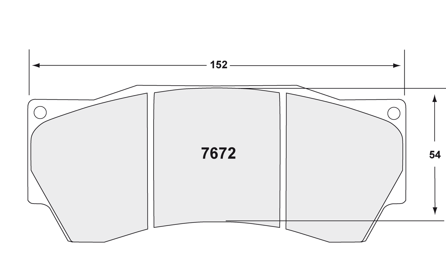 PFC 7672.11.16.44 BRAKE PADS RACE 11 CMPD 16MM ALCON 6-PISTON ADVANTAGE