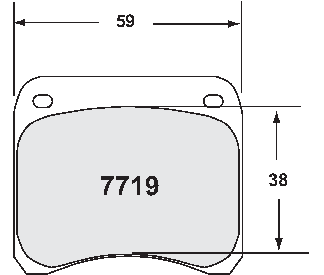 PFC 7719.80.11.04 BRAKE PADS RACE 80 CMPD 11MM REAR RENAULT CLIO S1600 (11MM) TARMAC