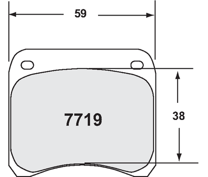 PFC 7719.80.11.04 BRAKE PADS RACE 80 CMPD 11MM REAR RENAULT CLIO S1600 (11MM) TARMAC