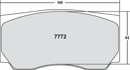 PFC 7772.13.28.34 BRAKE PADS RACE 13 CMPD 28MM FIAT GRANDE PUNTO (TARMAC)