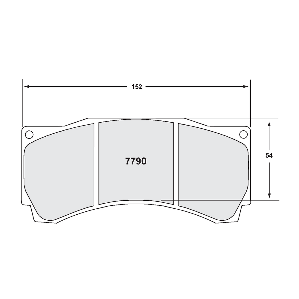PFC 7790.331.25.44 FRONT BRAKE PADS RACE 331 CMPD 25 MM FOR SUBARU BRZ (ZC6) / TOYOTA GT86 (ZN6) / AP RACING CALIPER CP9668