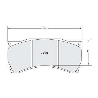 PFC 7790.39.17.44 FRONT BRAKE PADS RACE 39 CMPD 17 MM FOR SUBARU BRZ (ZC6) / TOYOTA GT86 (ZN6) / AP RACING CALIPER CP9660