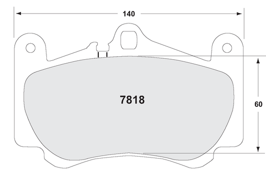 PFC 7818.11.17.44 BRAKE PADS RACE 11 CMPD 17MM FRONT PORSCHE 996 C4S/TURBO/GT3 MK1