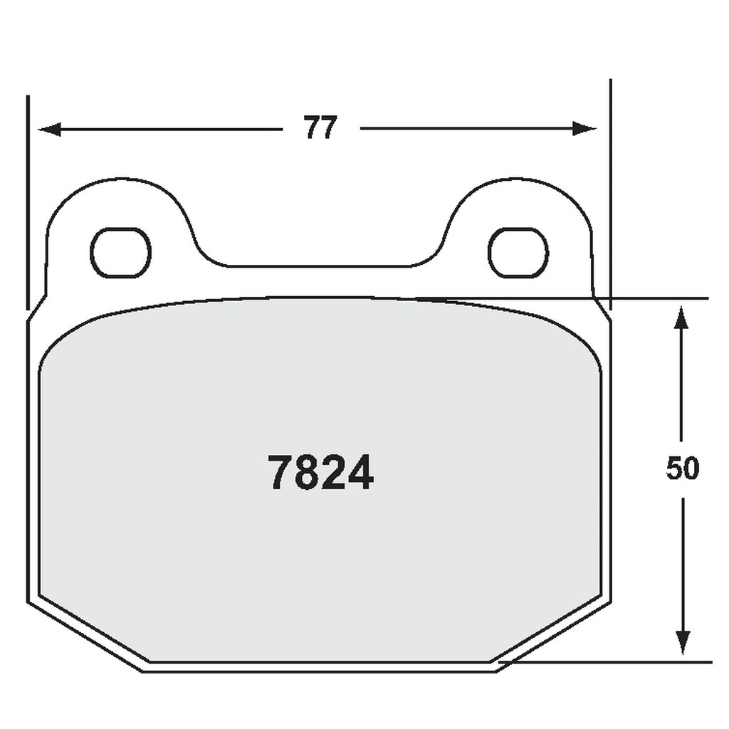 PFC 7824.08.15.44 FRONT BRAKE PADS RACE 08 CMPD FOR LOTUS EXIGE / ELISE