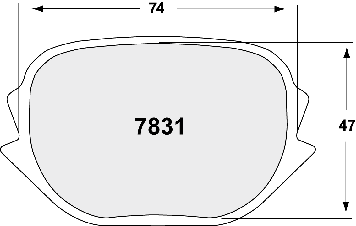 PFC 7831.03.23.44 BRAKE PADS RACE 03 CMPD 23MM FRONT BMW M3 (E46) 2001-06-