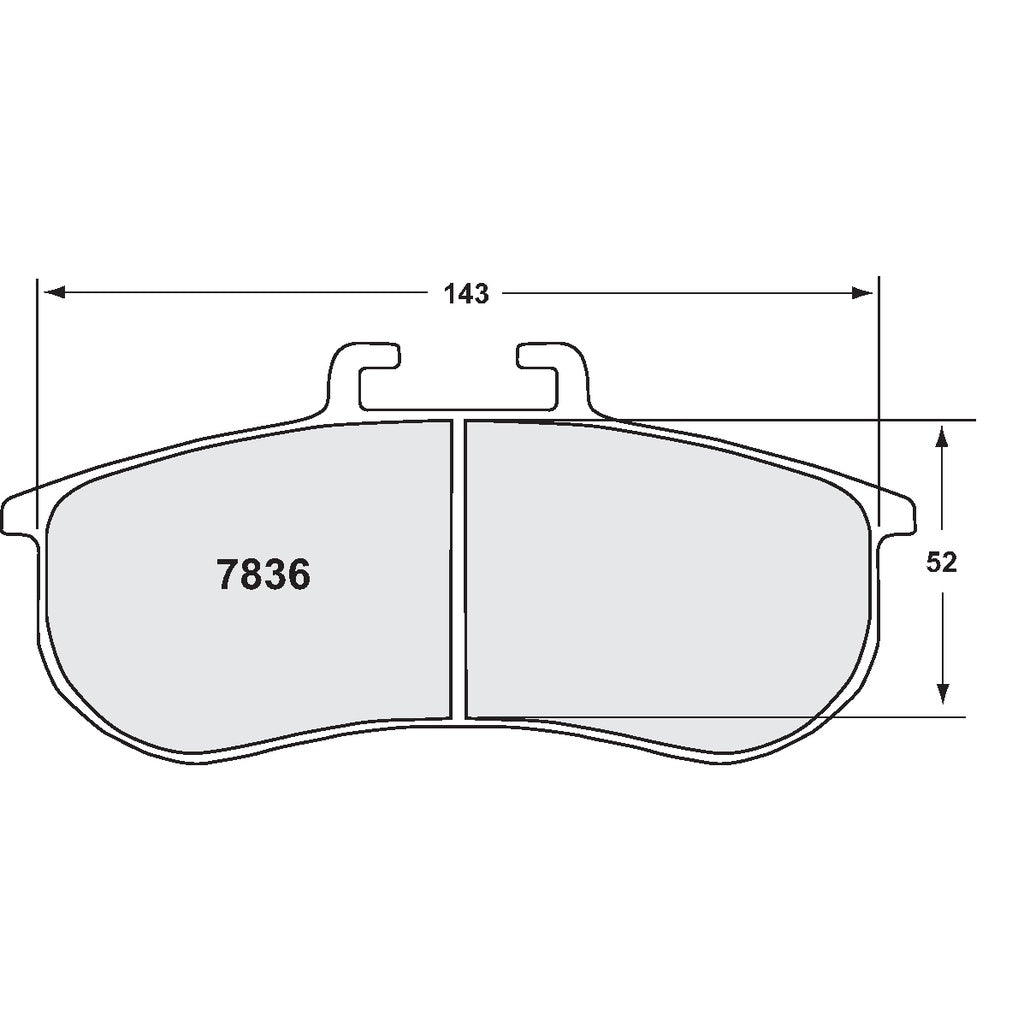 PFC 7836.01.31.44 BRAKE PADS RACE 01 CMPD FOR PORSCHE 911 GT2 / GT3RS (996)