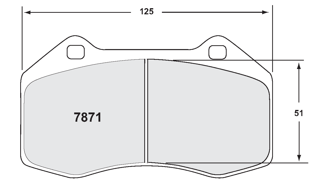PFC 7871.10 FRONT BRAKE PADS Z-RATED CARBON METALLIC ABARTH 695 1.4 TURBO 2009