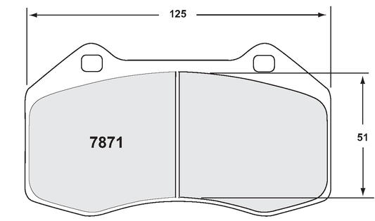 PFC 7871.11.16.44 FRONT BRAKE PADS RACE 11 CMPD 16MM ABARTH 695 1.4 TURBO 2009-