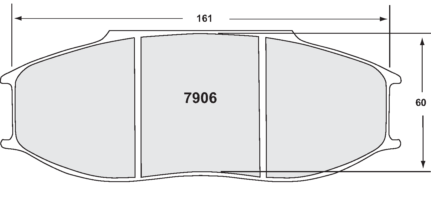 PFC 7906.15.30.44 BRAKE PADS RACE 15 CMPD 30MM FRONT RENAULT R.S. 01