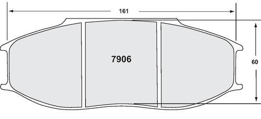 PFC 7906.15.30.44 BRAKE PADS RACE 15 CMPD 30MM FRONT RENAULT R.S. 01