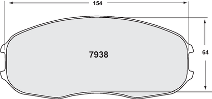 PFC 7938.11.30.34 BRAKE PADS RACE 11 CMPD 30MM ZR38
