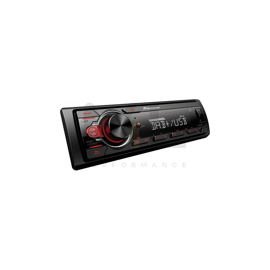 PIONEER MVH-130DABAN Car stereo 1 DIN, 12V, AAC, FLAC, MP3, WAV, WMA, with DAB+ antenna
