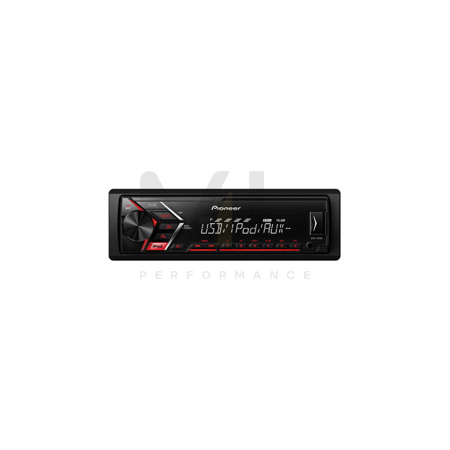 PIONEER MVH-S100UI Car stereo 1 DIN, 12V, FLAC, MP3, WAV, WMA