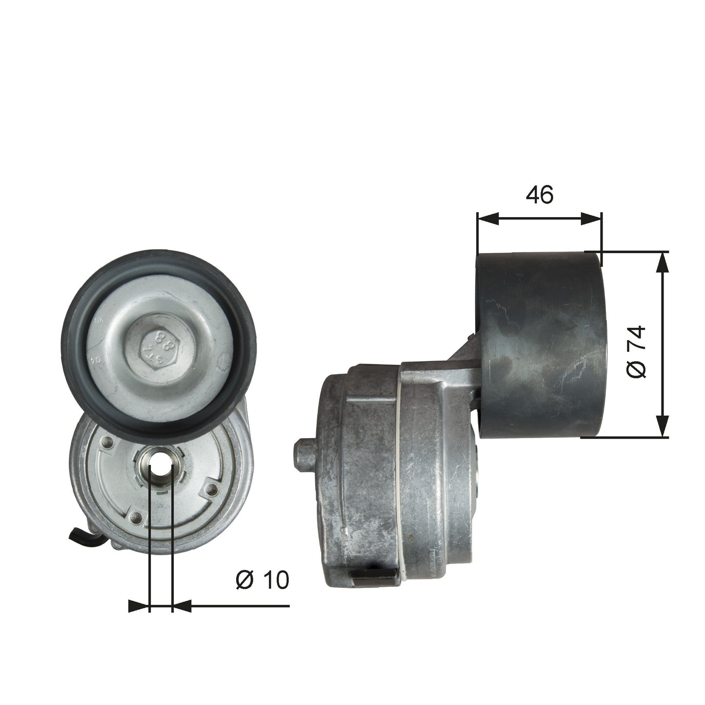 GATES GATT38714 V-Ribbed Belt Tensioner Lever