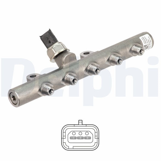 DELPHI 44A221A Fuel Distributor Pipe