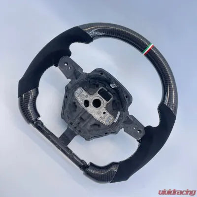 Vivid Racing VR-LAMB-URUS-STRWHL-IT Lamborghini Urus OEM Upgraded Carbon Fiber Alcantara Italy Stripe Steering Wheel
