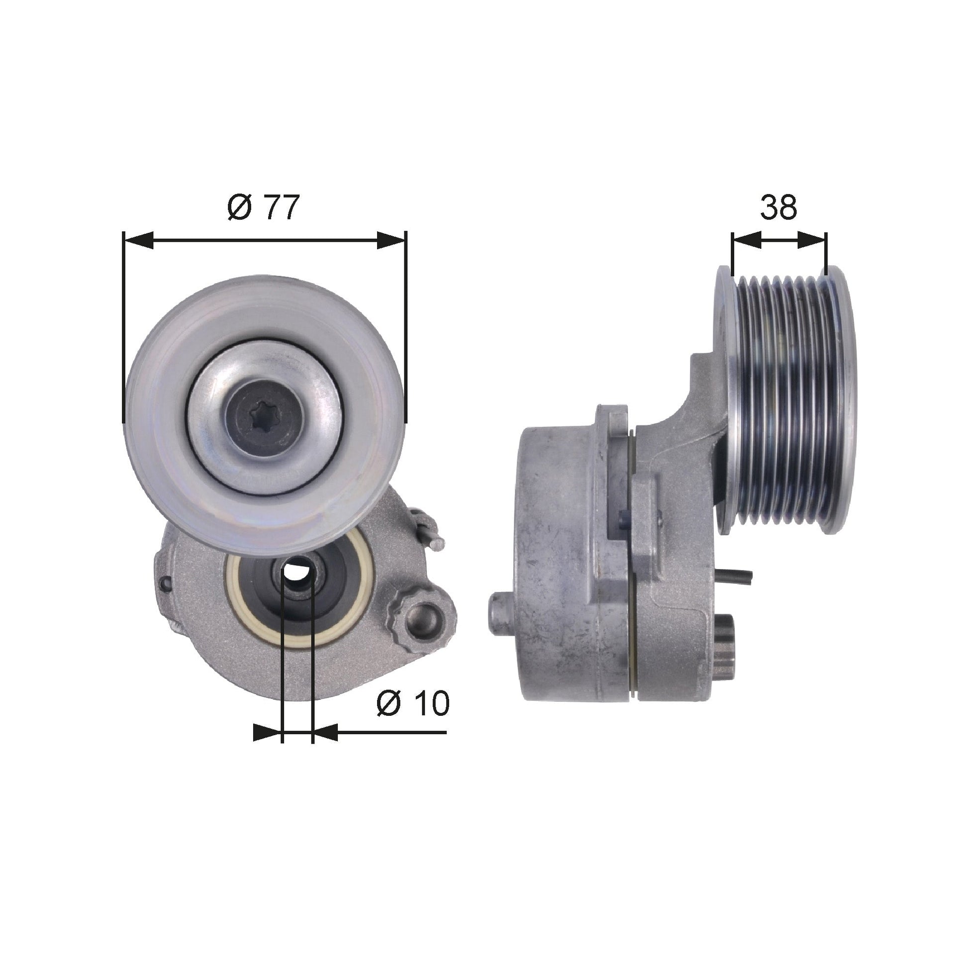 GATES GATT38663 V-Ribbed Belt Tensioner Lever