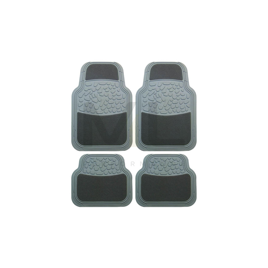 POLGUM DN101s Floor mat set Elastomer, Front and Rear, Quantity: 4, Grey