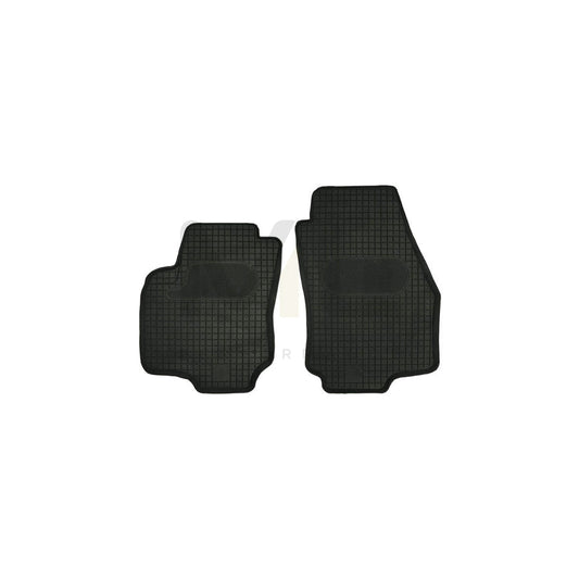 POLGUM Tailored HP06C Floor mat set Elastomer, Front, Quantity: 2, Black