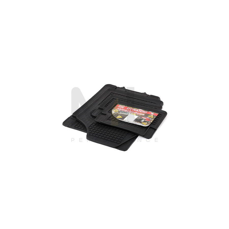 POLGUM Universal fit 1950c/1940c Floor mat set Elastomer, Front and Rear, Quantity: 4, Black