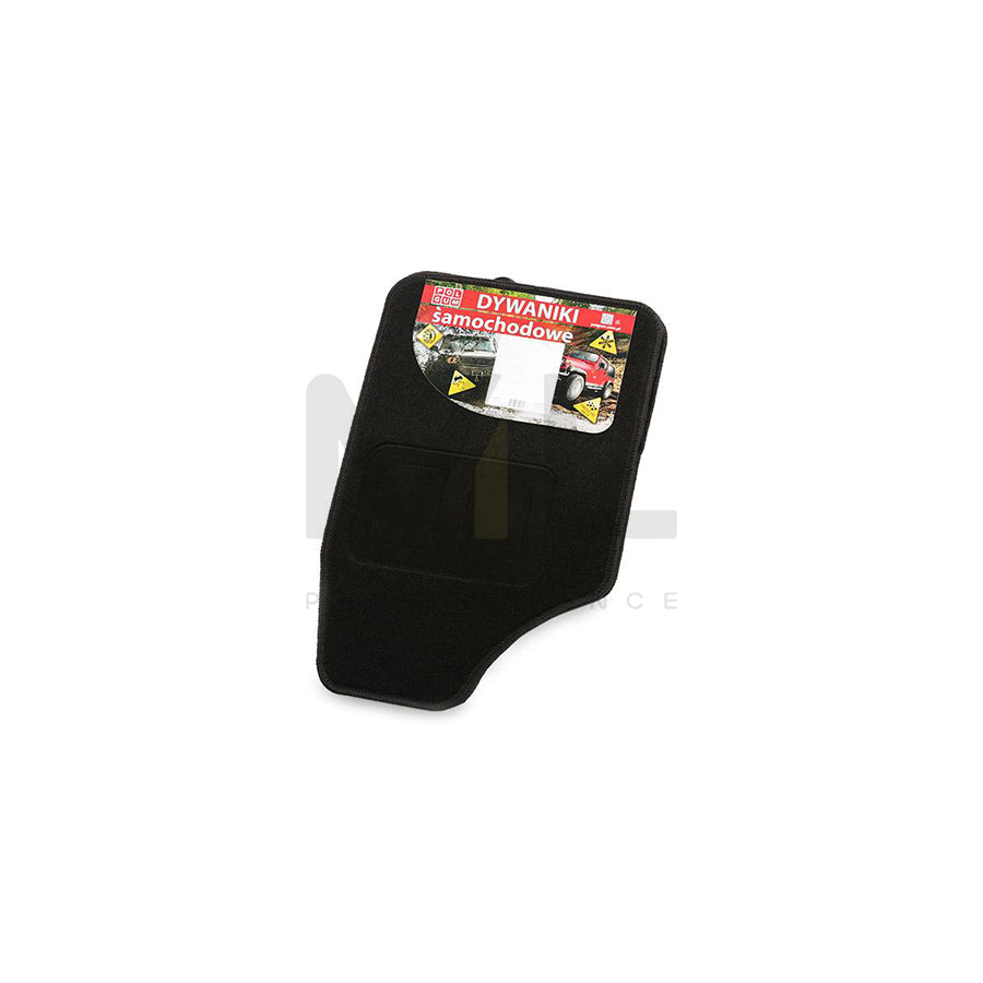 POLGUM Universal fit 9901-2 Floor mat set Textile, Front and Rear, Quantity: 4, Black