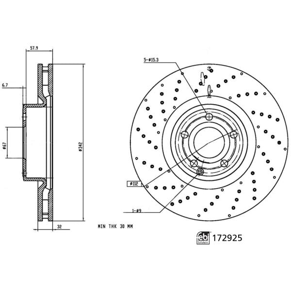 WABCO 9617220052 Parking Brake Brake Valve Repair Kit
