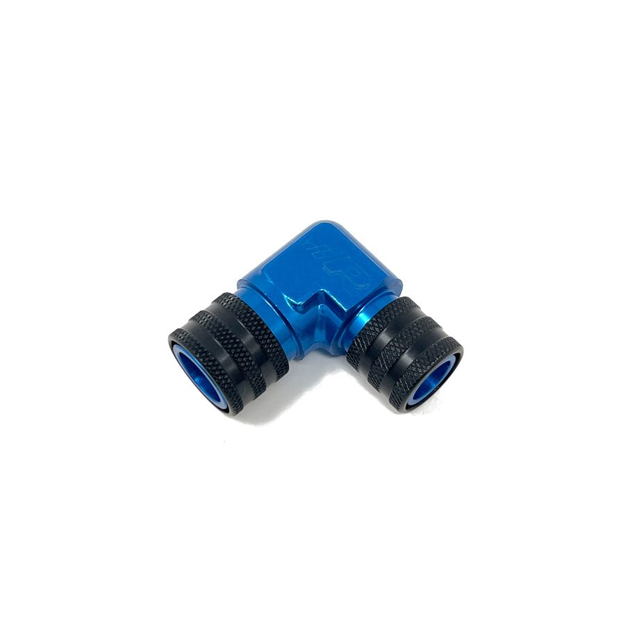 Precision Raceworks 201-0182 Fuel Line Fitting 90 Degree Double Quick Connect 9.89mm to 7.89mm