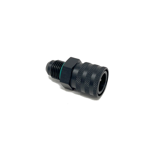 Precision Raceworks 201-0206 AN6 Male Flare/ORB to 3/8" Female Quick Connect