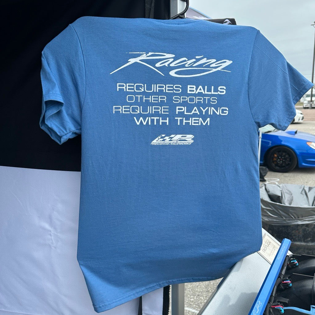 Precision Raceworks 201-0348-SLATEBLU-2XL Precision Raceworks Racing Requires T-Shirt
