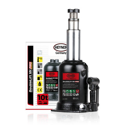Heyner H346100 Premium Double Ram Bottle Jack 10T