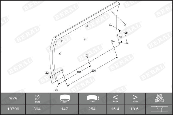 OE IVECO 5801577084 Brake Cable