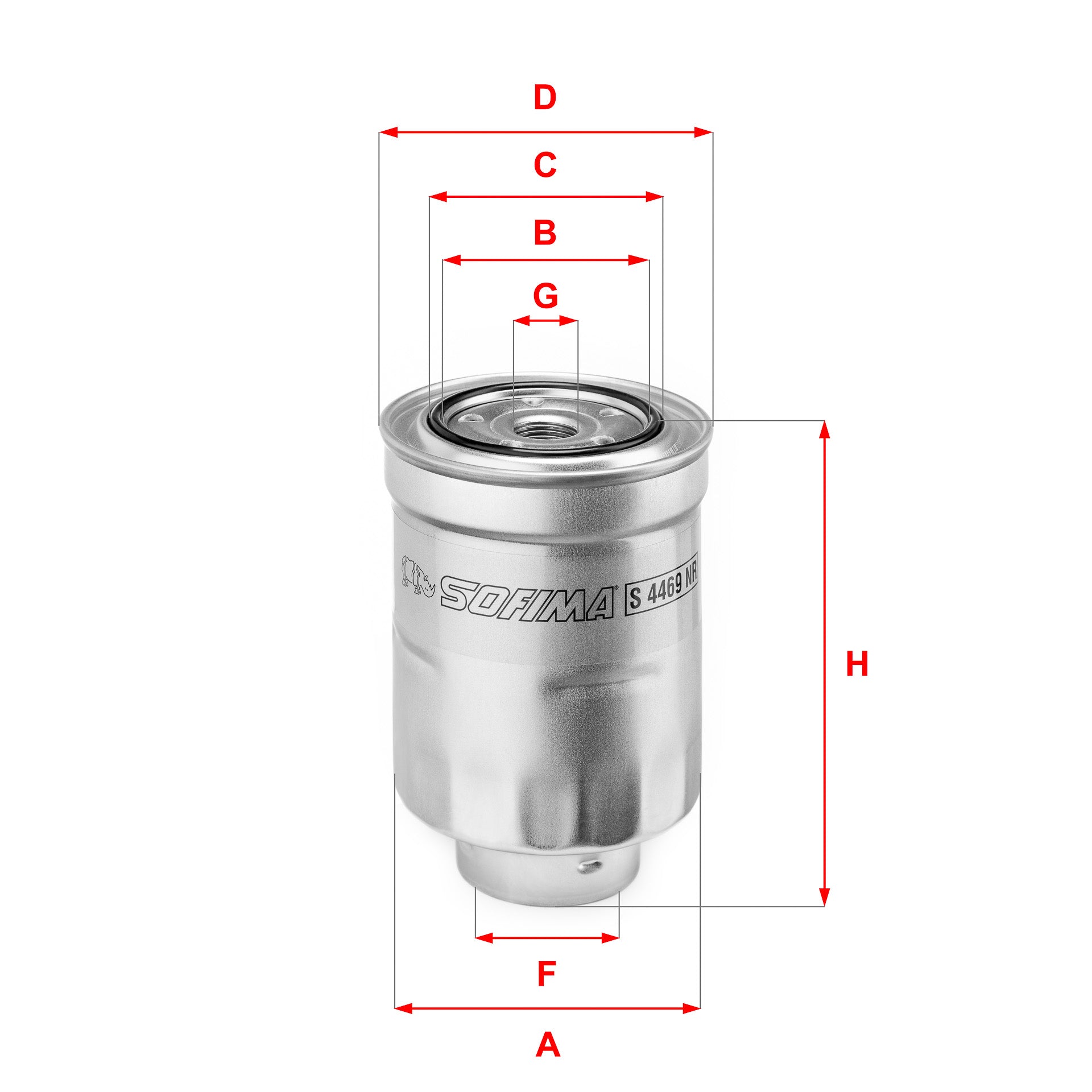 SOFIMA S4469NR Fuel Filter