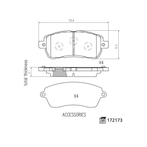 BUDWEG BUD2090322 Disc Brake Caliper Repair Kit