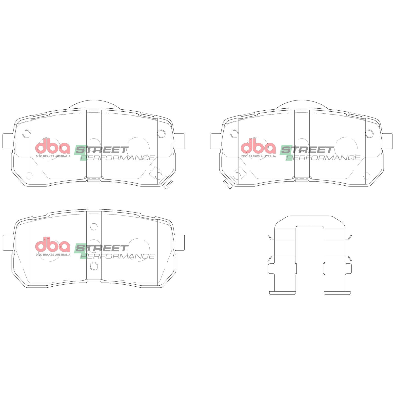 DBA DB1957SP High Performance Brake Pad Set