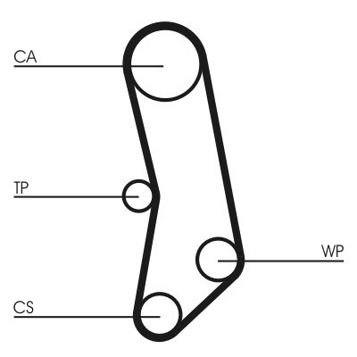 CONTITECH CT503WP1 Water Pump & Timing Belt Kit