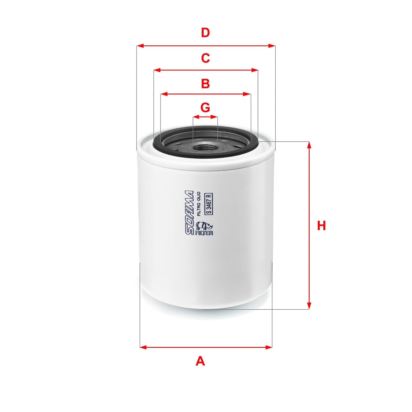 SOFIMA S3467R Oil Filter