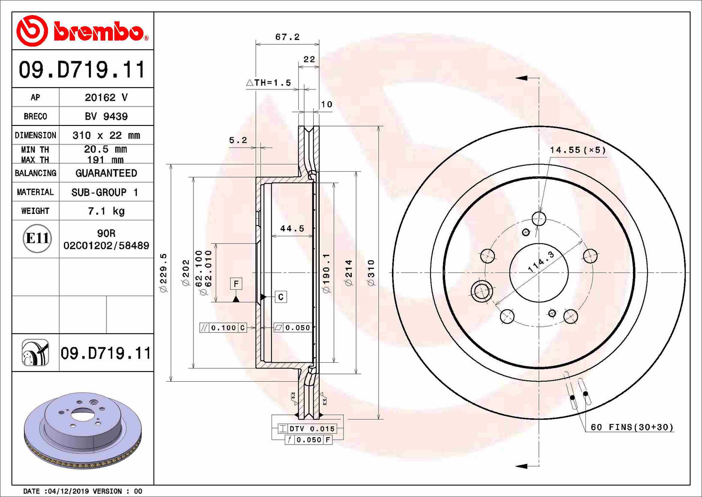 MERITOR MER68322300PK10 Disc Brake Caliper Repair Kit