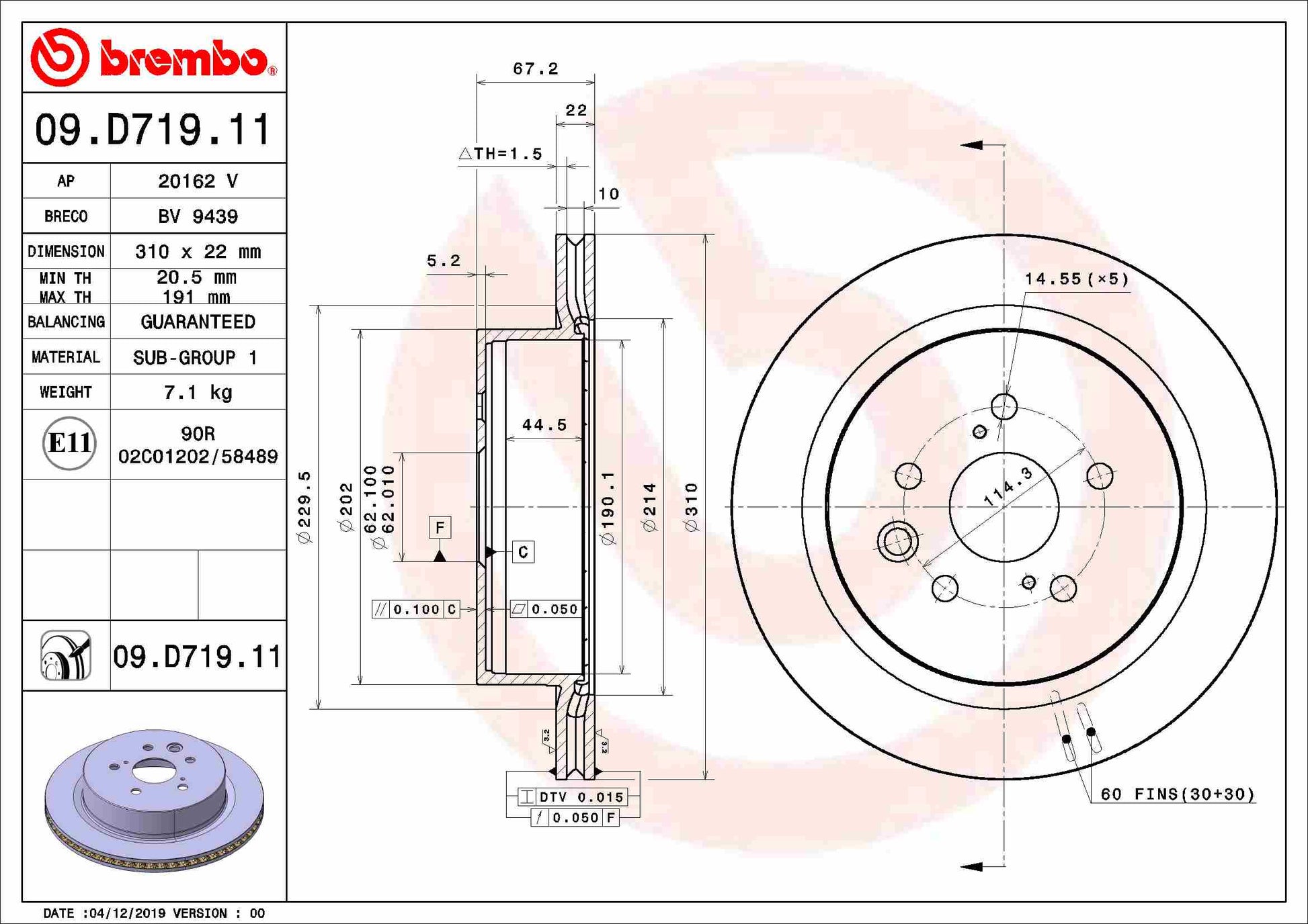 MERITOR MER68322300PK10 Disc Brake Caliper Repair Kit