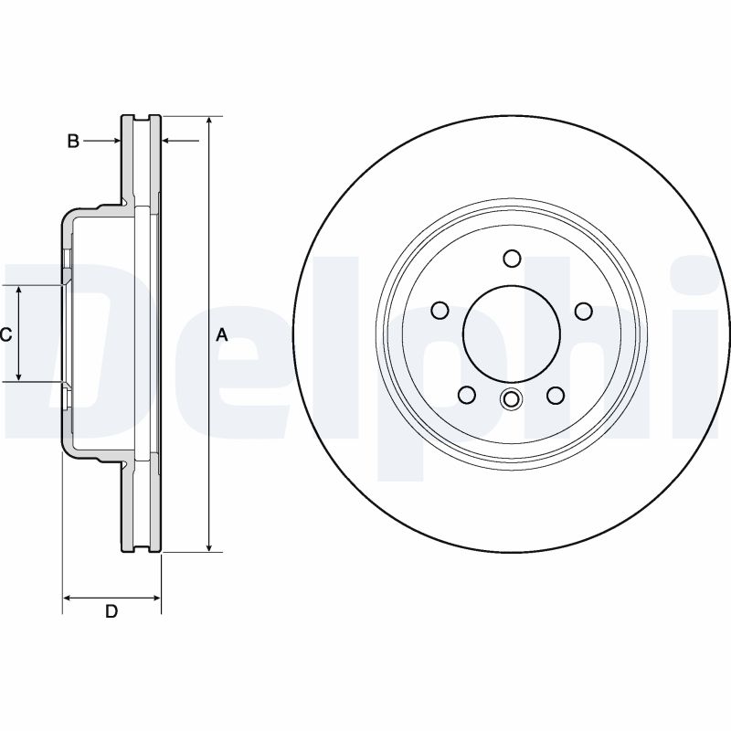 DELPHI BG9163C Brake Disc