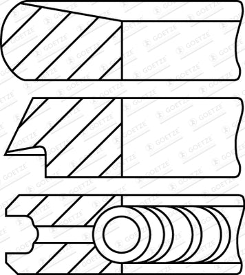 GOETZE 08-452400-00 Piston Ring Kit