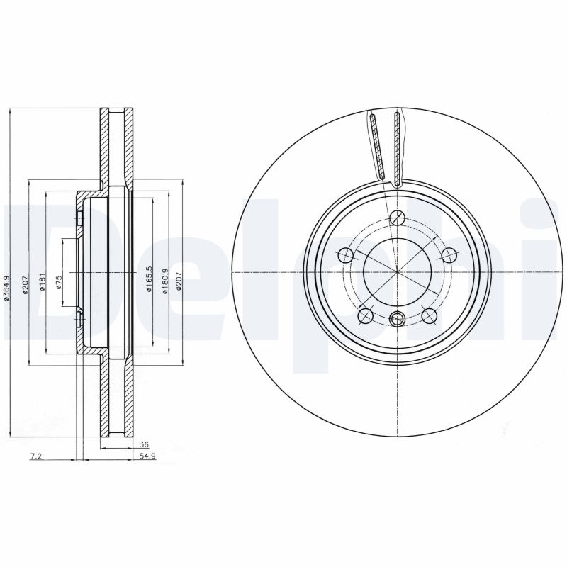 DELPHI BG9092C Brake Disc