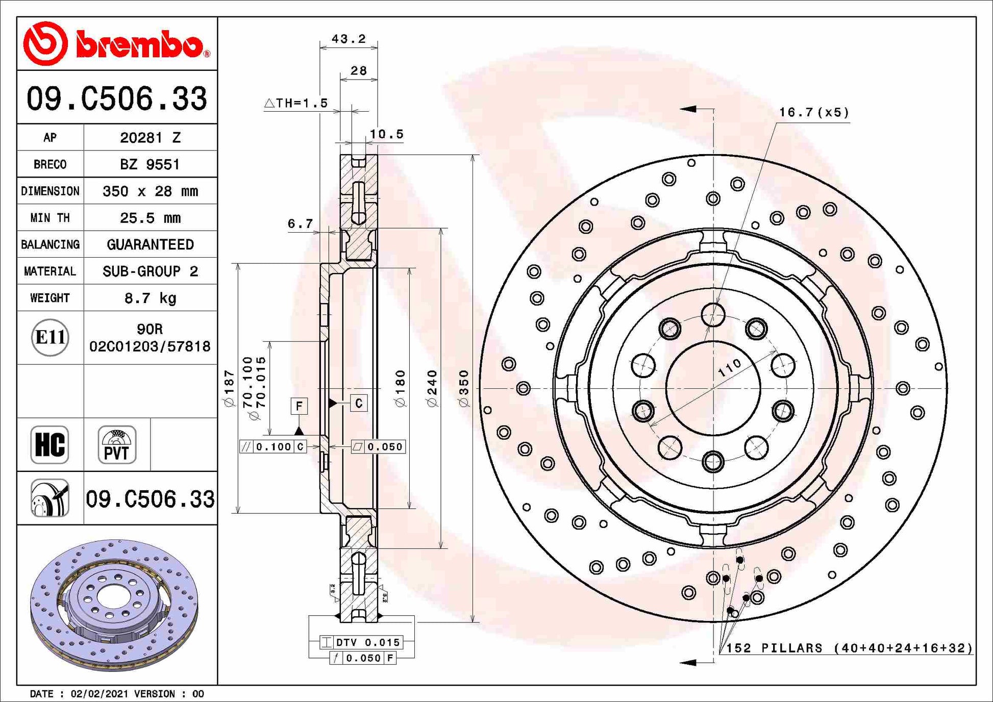 HERTH+BUSS JAKOPARTS J3285000 Disc Brake Caliper Repair Kit