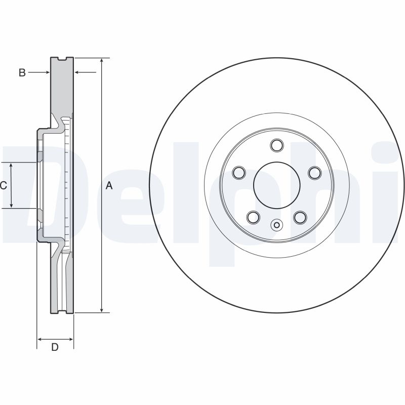 DELPHI BG9231C Brake Disc