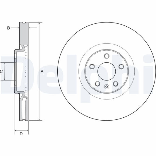 DELPHI BG9231C Brake Disc