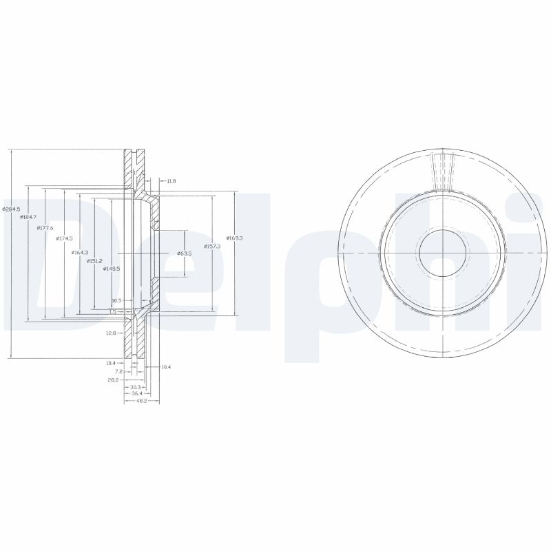 DELPHI BG2419 Brake Disc .