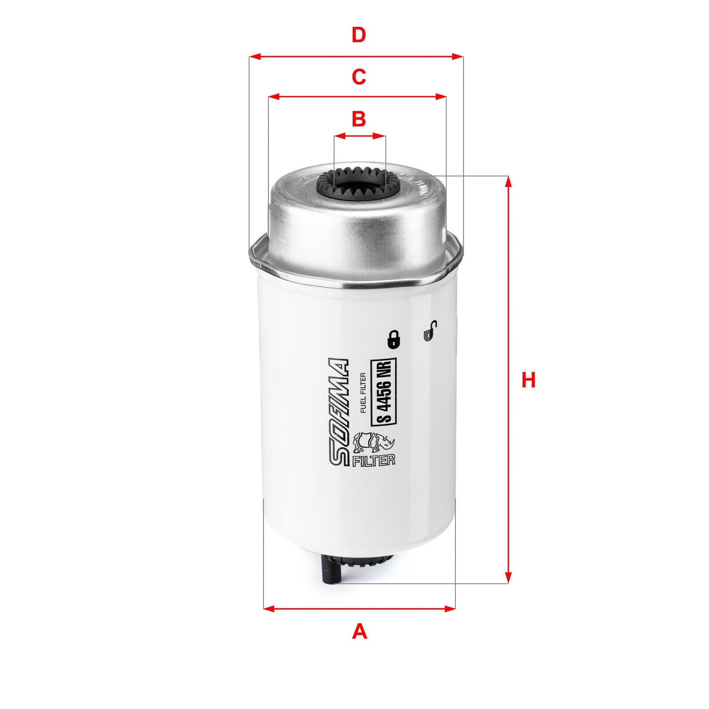 SOFIMA S4456NR Fuel Filter