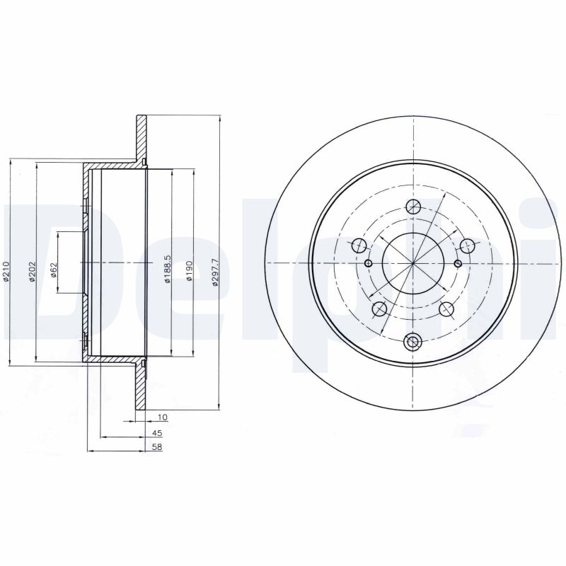 DELPHI BG4237 Brake Disc .