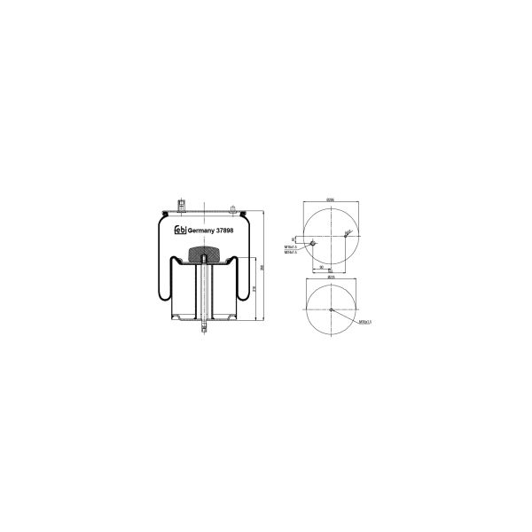 FEBI FE37898 Air Suspension Bellow